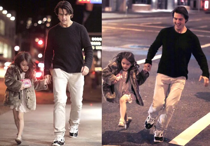 Những giay phút vui vẻ cùng con gái của Tom Cruise vào những năm 2012, trước lúc anh và Kate Homes chia tay.
