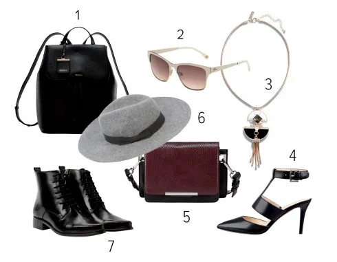 1.DKNY 2.Lacoste 3.Marks & Spencer 4.Ninewest 5.Marks & Spencer 6.Oasis 7.Mango