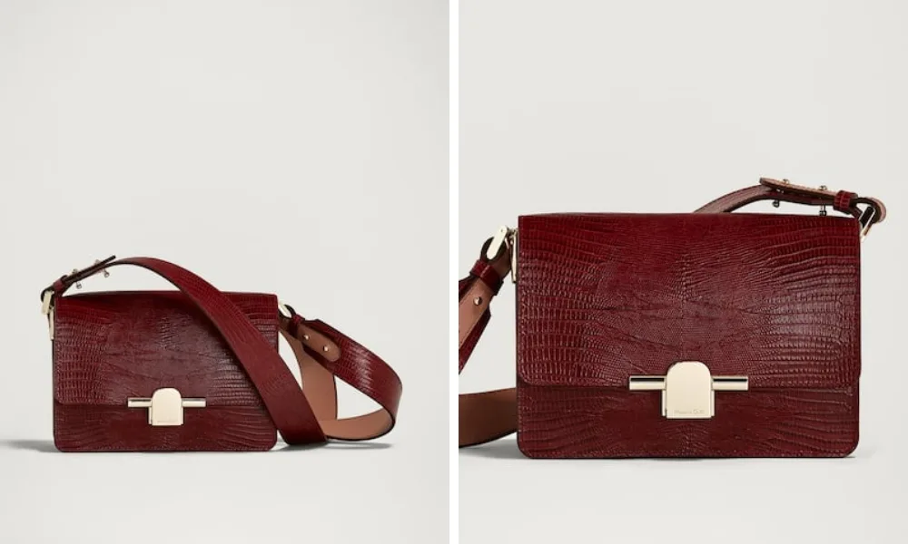 túi xách đỏ massimo dutti