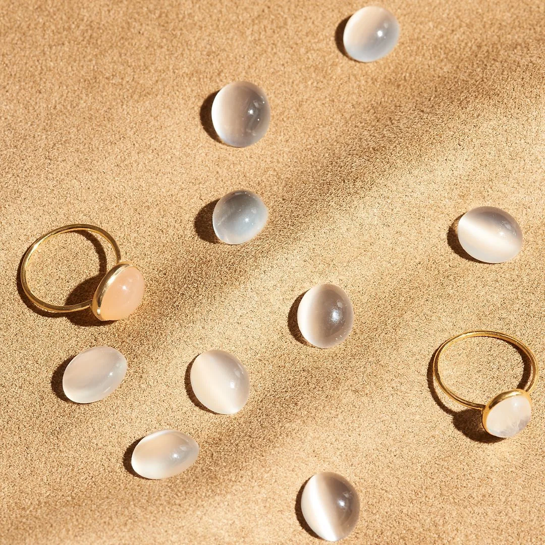 trang sức mặt trăng moonstone