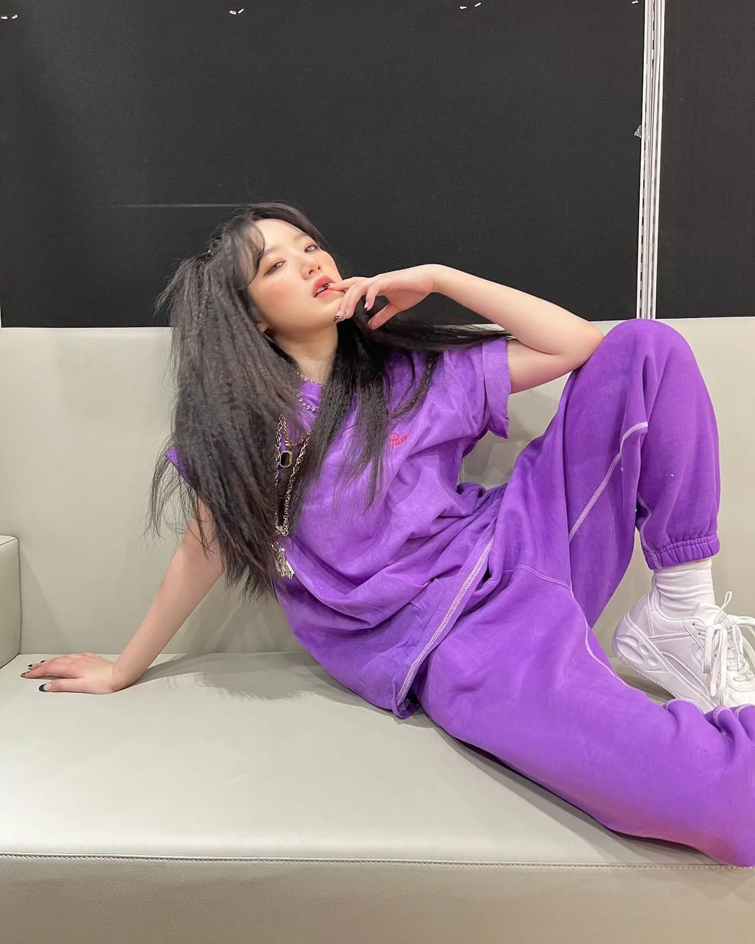 Shuhua diện jogger tím