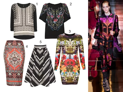 1.Áo lụa Mango 2.Warehouse 3.Topshop 4.Topshop 5.Coast