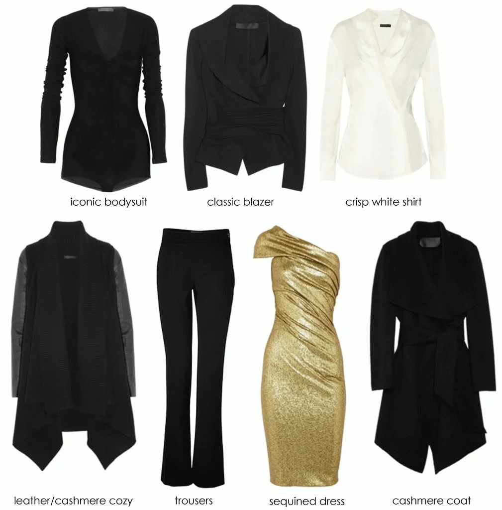 tủ quần áo đơn giản với 7 easy pieces của donna karan