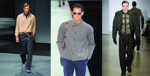 Từ trái qua: Yohji Yamamoto, Giorgio Armani, Calvin Klein
