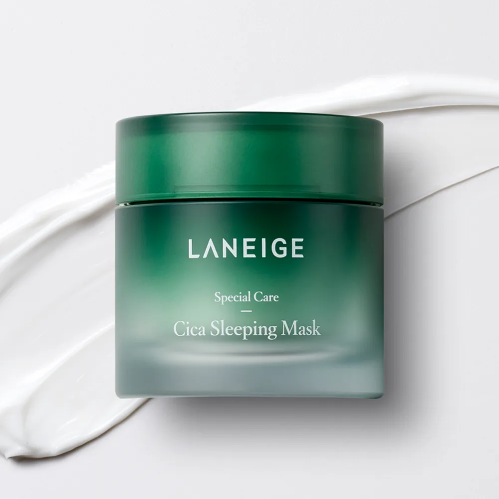 mặt nạ ngủ qua đêm laneige cica sleeping mask màu xanh lá