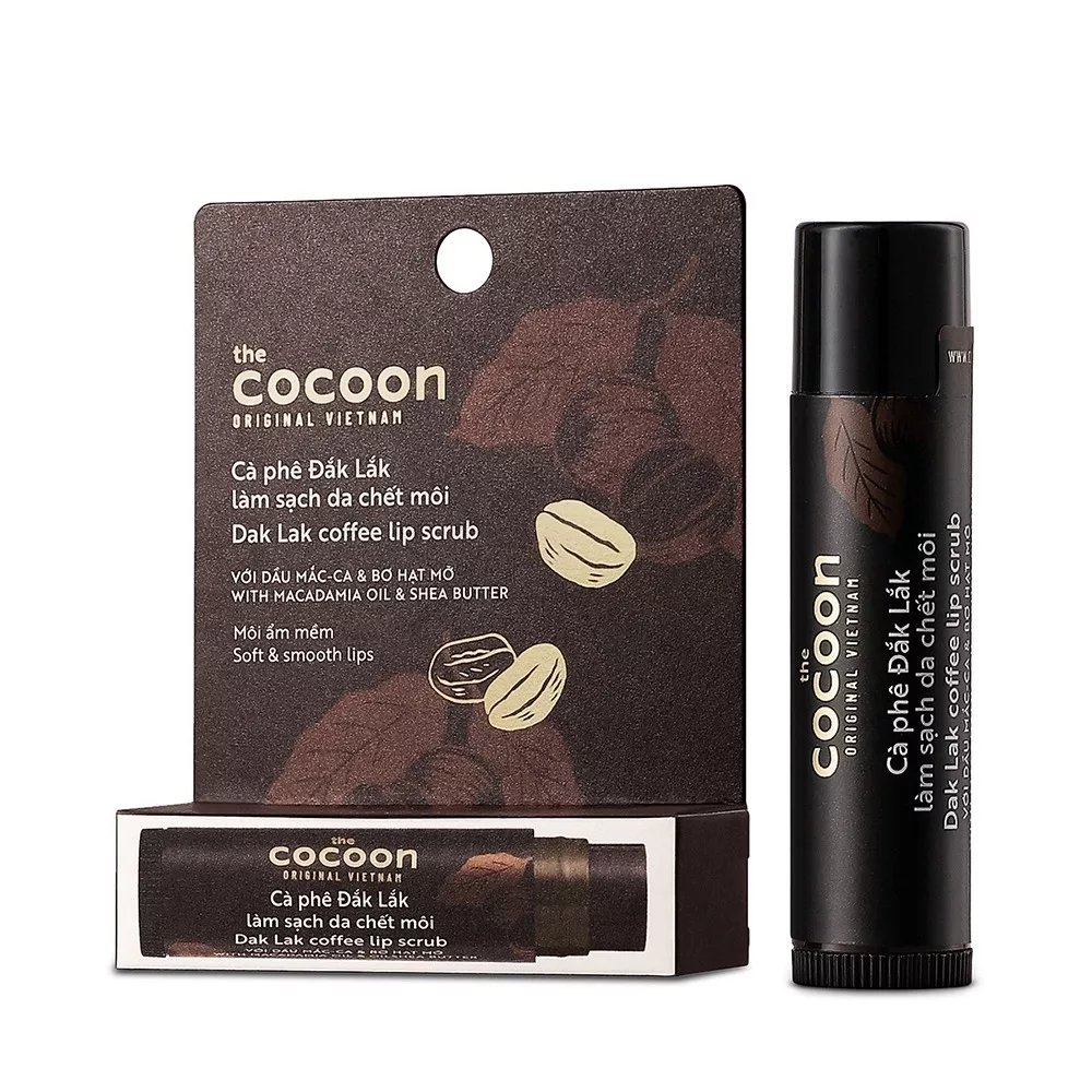 Dưỡng môi với The cocoon Dak-Lak Coffee Lip Scrub Dưỡng môi với The cocoon Dak-Lak Coffee Lip Scrub