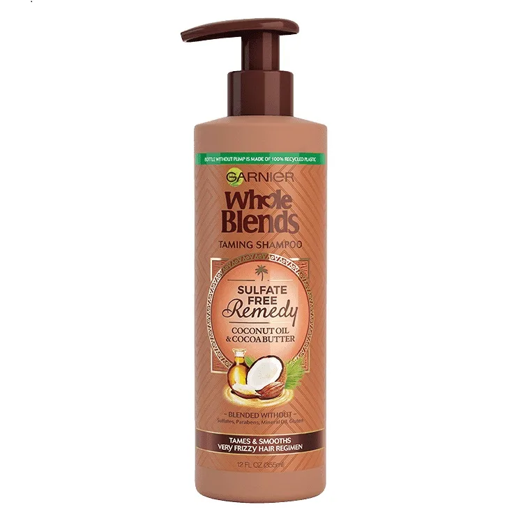 Garnier Whole Blends Taming Shampoo không chứa sulfate Garnier Whole Blends Taming Shampoo không chứa sulfate