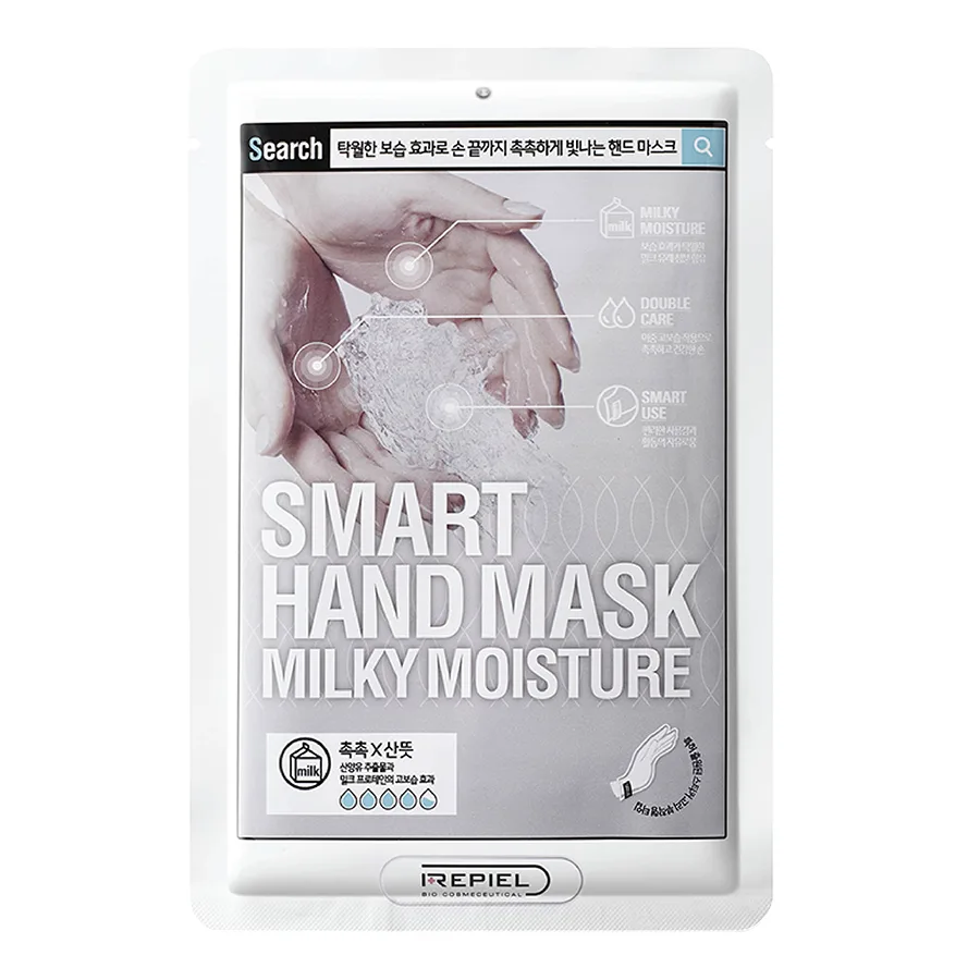 Mặt nạ cho da tay REPIEL Smart Hand Mask Milky Moisture. Mặt nạ cho da tay REPIEL Smart Hand Mask Milky Moisture