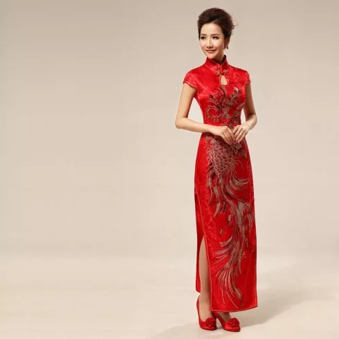Sườn xám trang phuc truyen thong suon xam