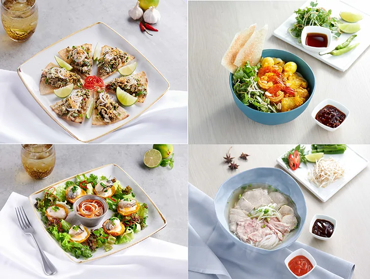 Các món ăn tại nhà hàng