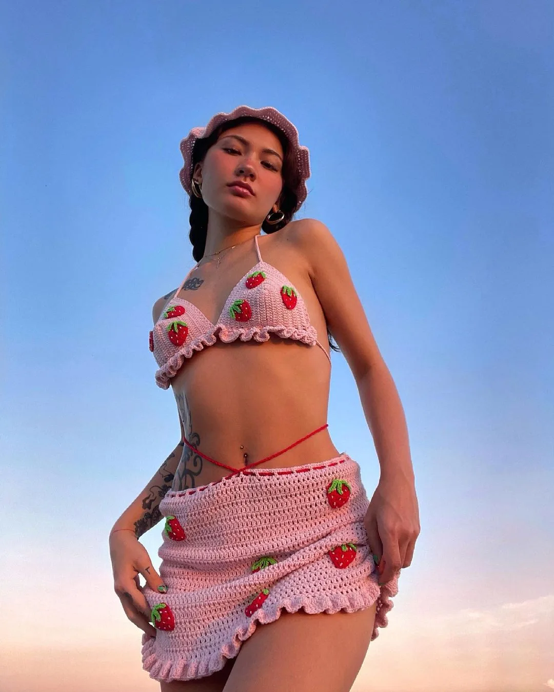 váy bơi crochet