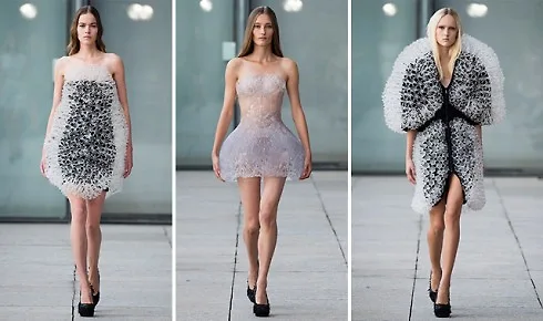 Những thiết kế xử dụng công nghệ in 3D hay cắt laze đặc trưng của Iris Van Herpen 