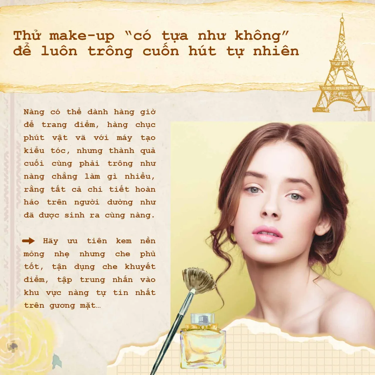 make up tự nhiên thu hút đối phương