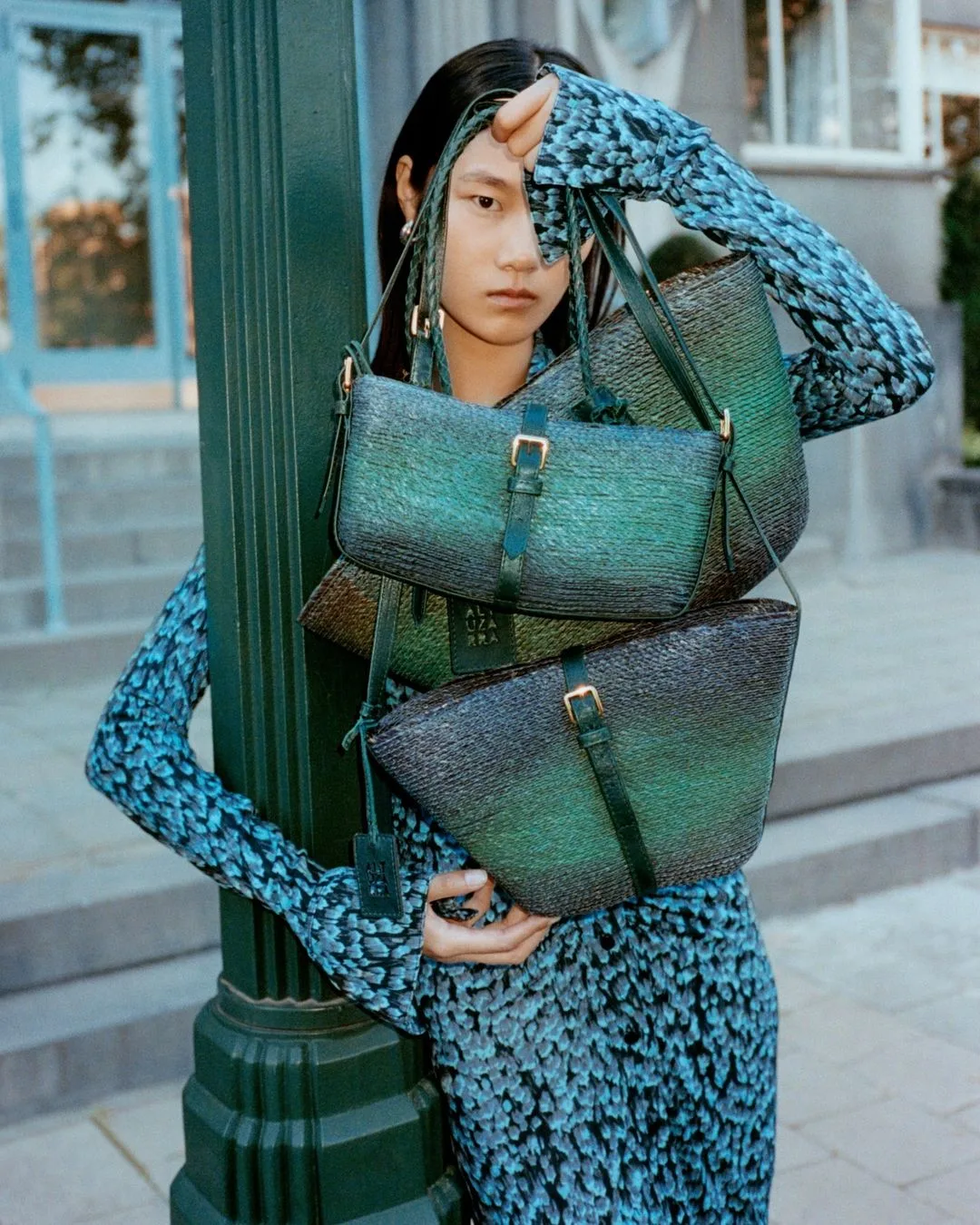 altuzarra túi da thực vật