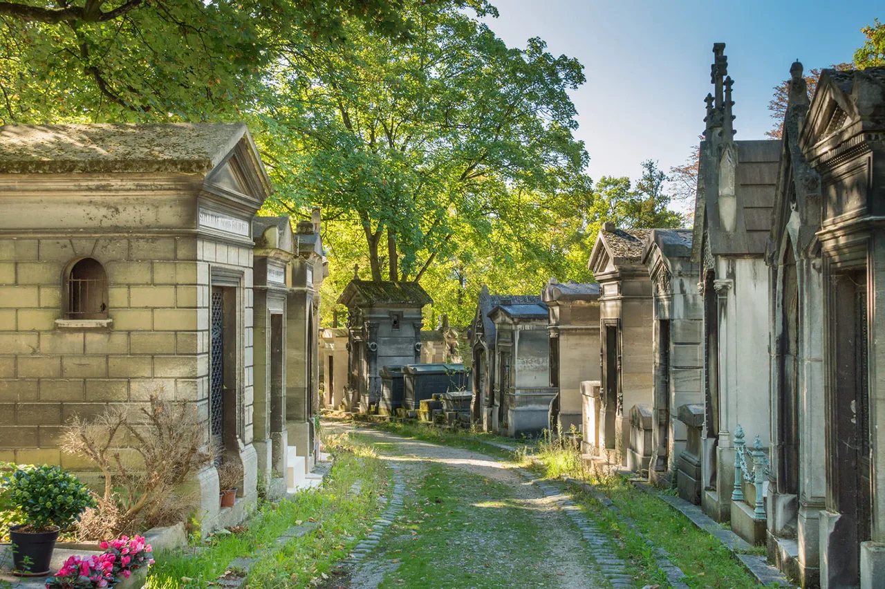 mùa xuân tại nghĩa trang Père Lachaise