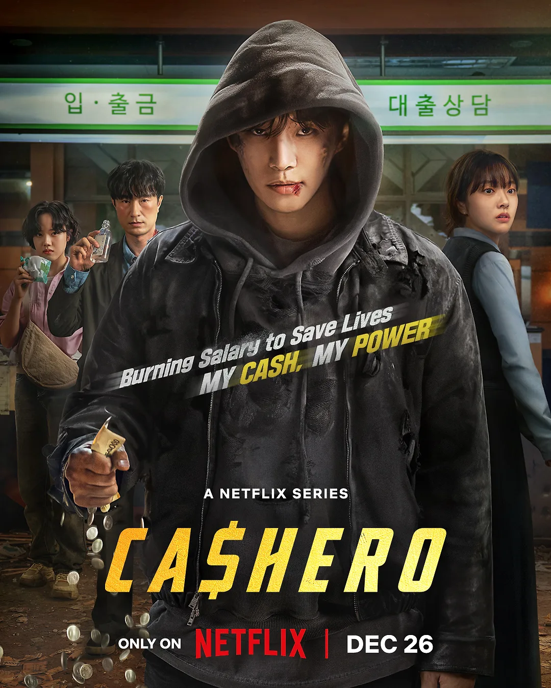 Poster chính thức cho Cashero (phim Netflix 2025)