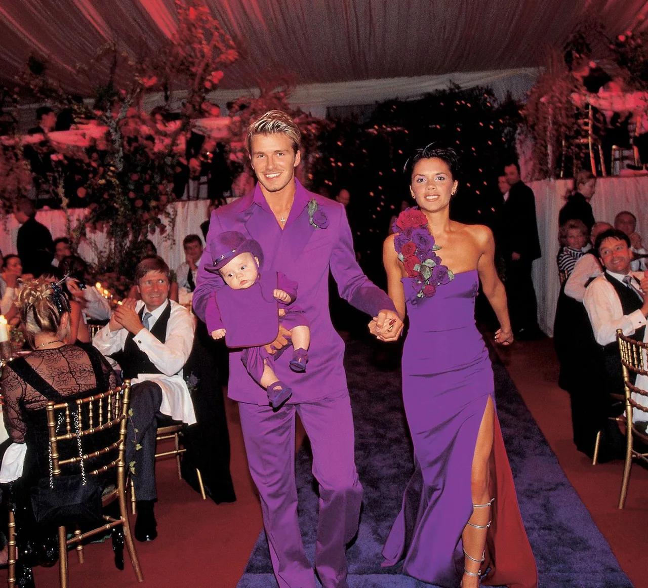 Beckham tại after party lễ cưới