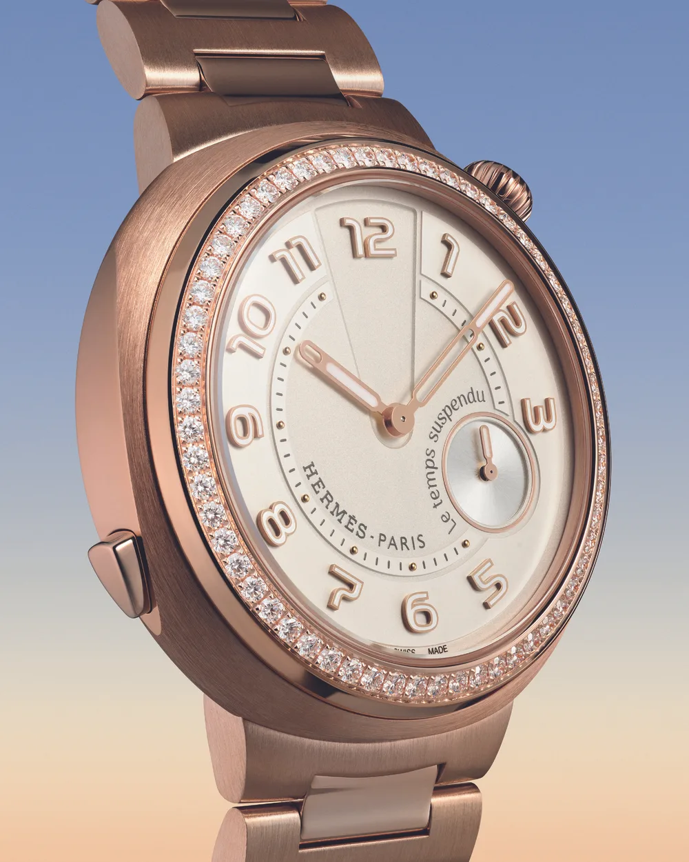 đồng hồ đính đá hermes