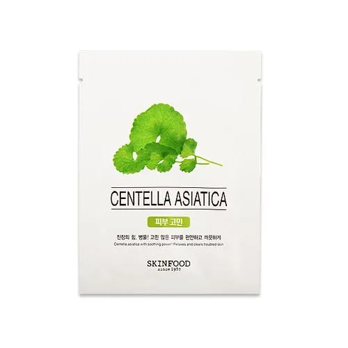 Mặt nạ rau má Skinfood Beauty in A Food Mask Sheet Centella Asiatica Mặt nạ rau má Skinfood Beauty in A Food Mask Sheet Centella Asiatica