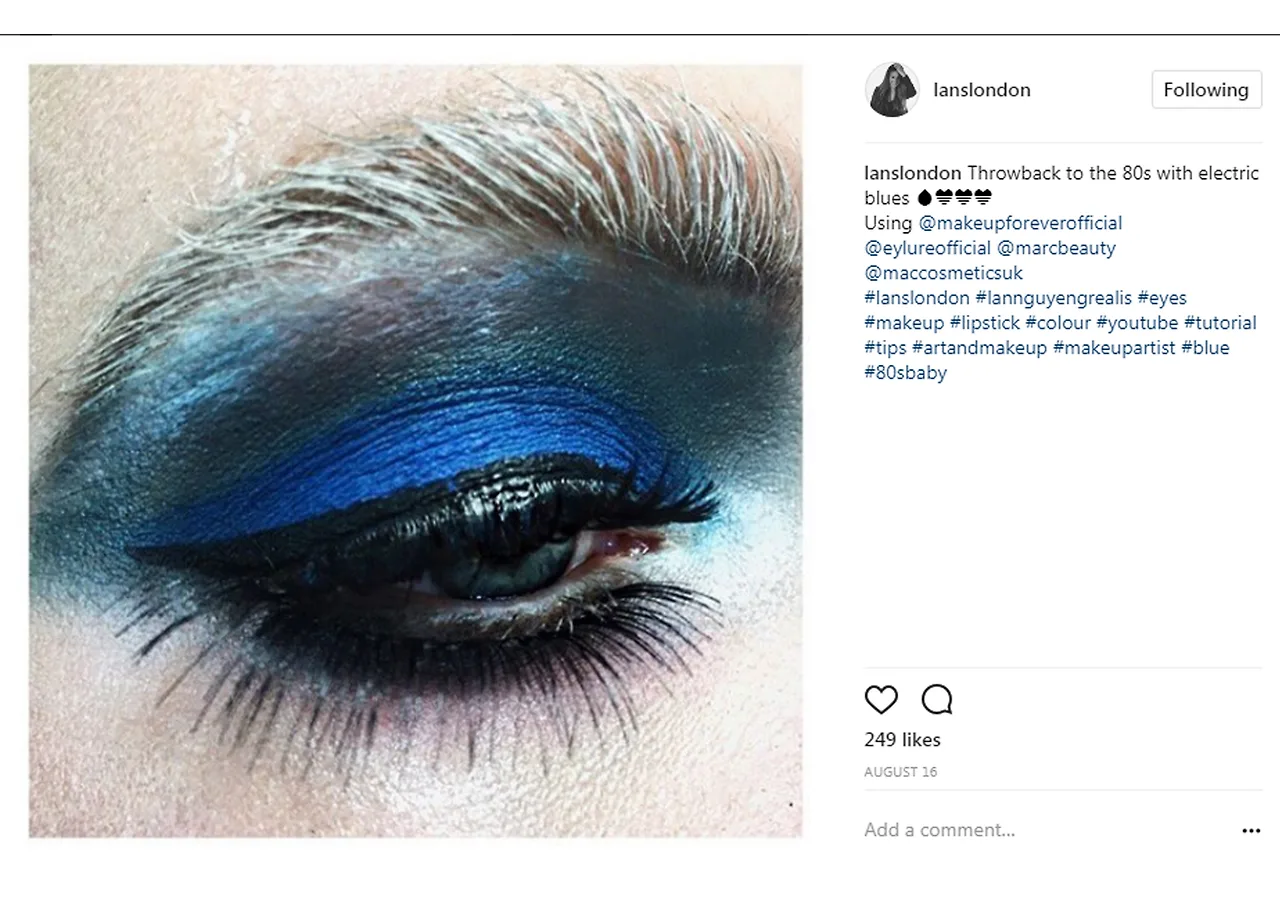Instaglam - ngẫu hứng sáng tạo trong nghệ thuật trang điểm