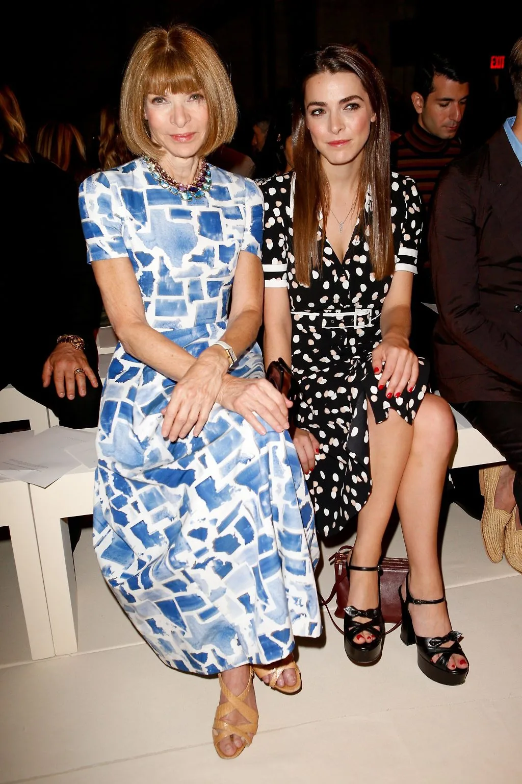 Anna Wintour và Bee Shaffer show thời trang