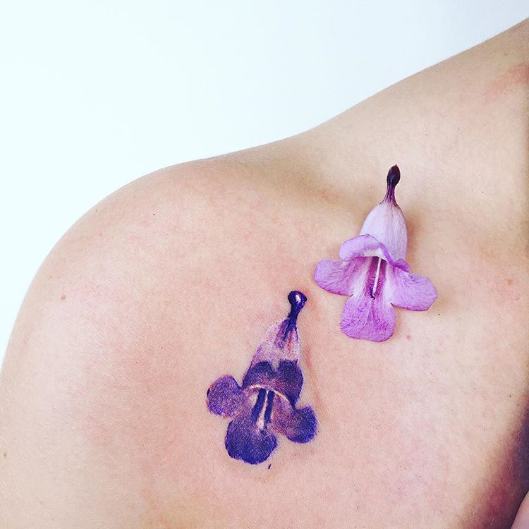 hình xăm hoa_pissaro_tattoo1