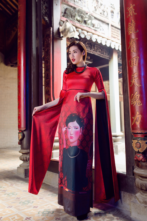 Áo dài của Adrian Anh Tuấn x Chinh - elle man 17