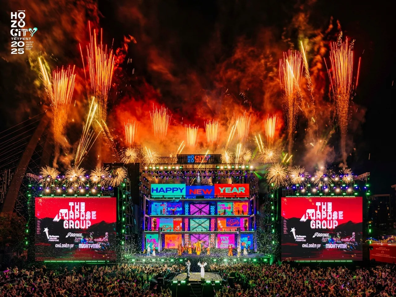 Countdown night - City-maze-ing trong Hozo City Tết Fest 2025.