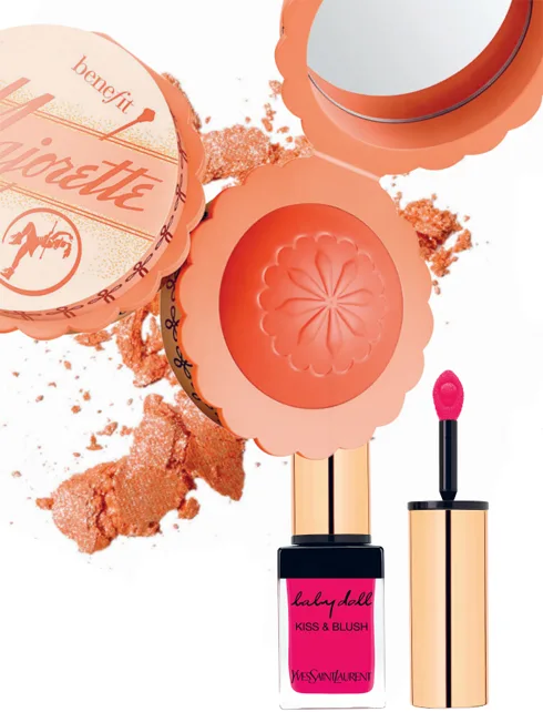 1. Má hồng kem Majorette BENEFIT 2. Baby Doll Kiss & Blush Lips & Cheeks YVES SAINT LAURENT