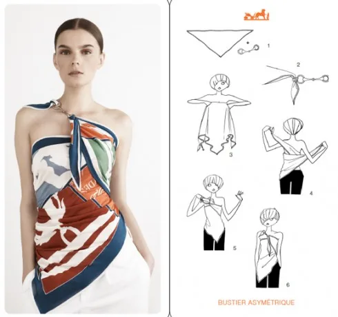 Một ví dụ sáng tạo độc đáo cùng khăn lụa Hermes