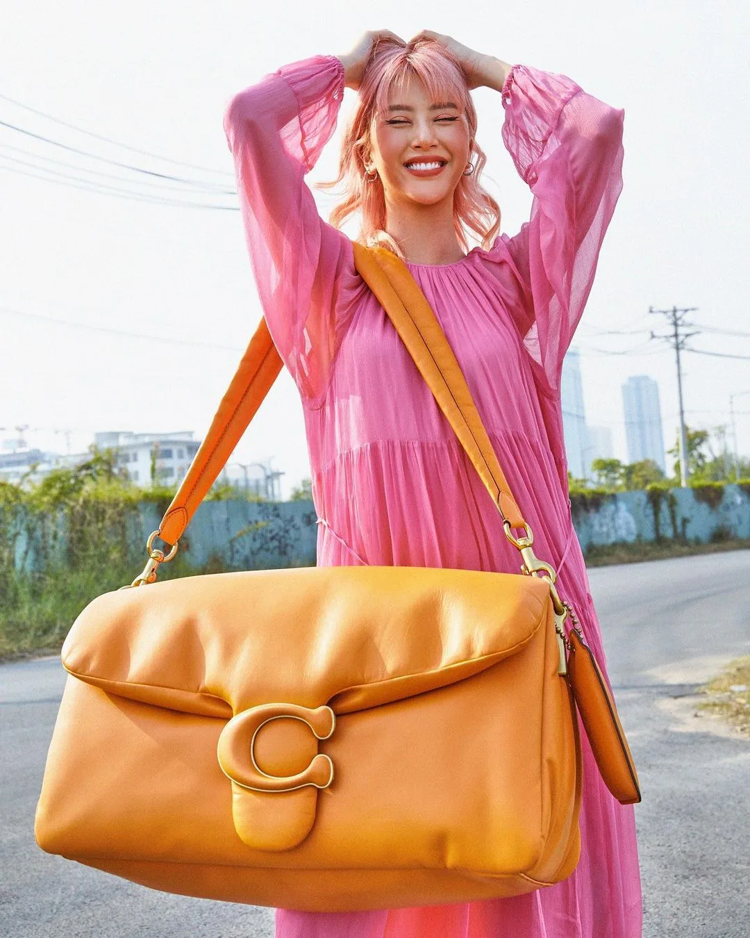 quynhanhshyn_ diện túi tabby bag