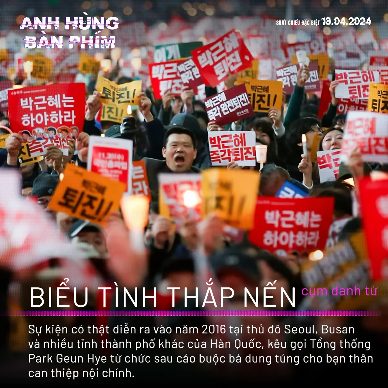 biểu tình thắp nến