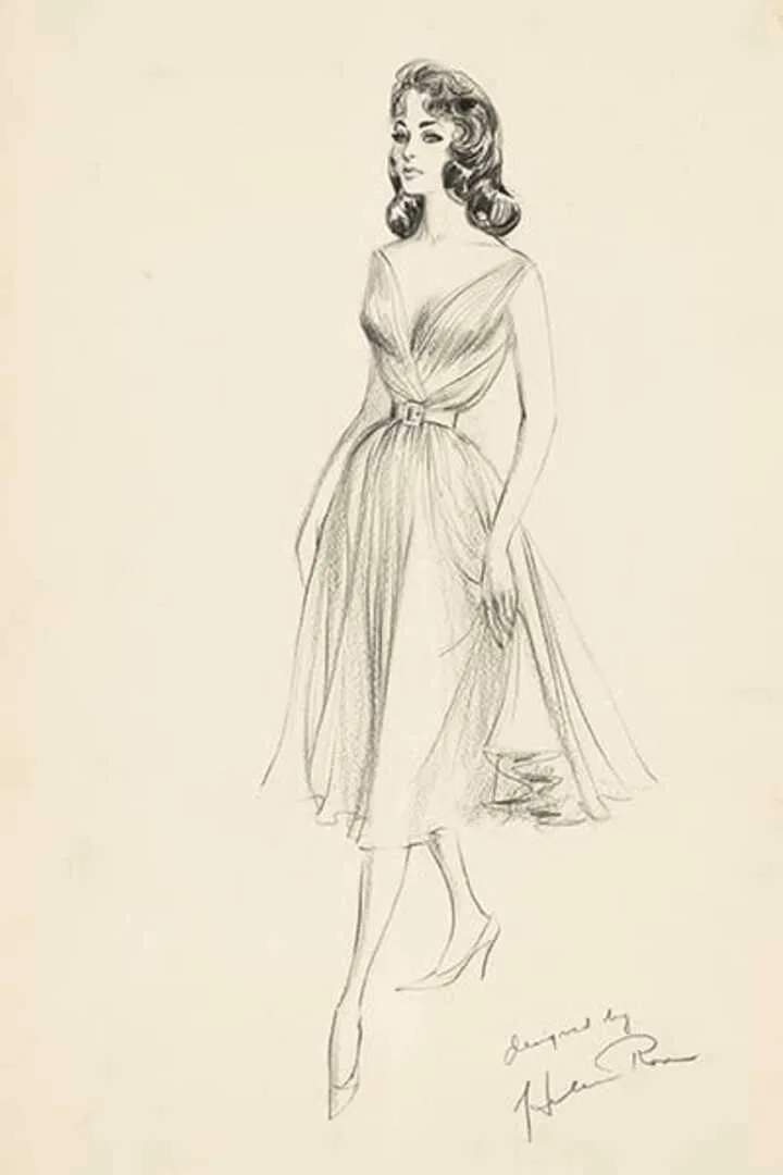 phác thảo cat dress helen rose