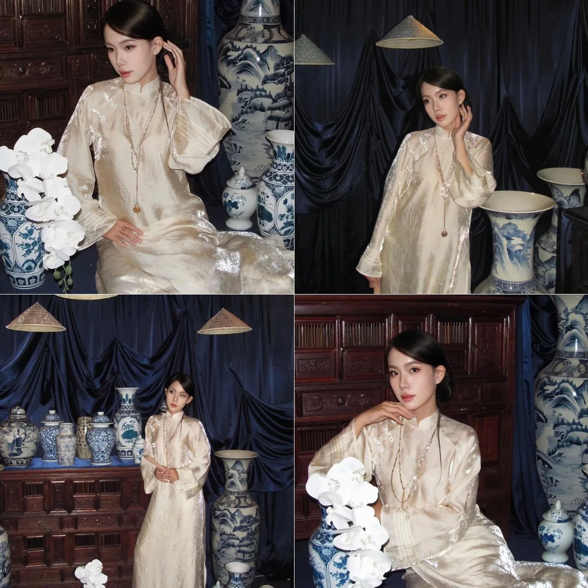 Quán cà phê đẹp trang trí tết.