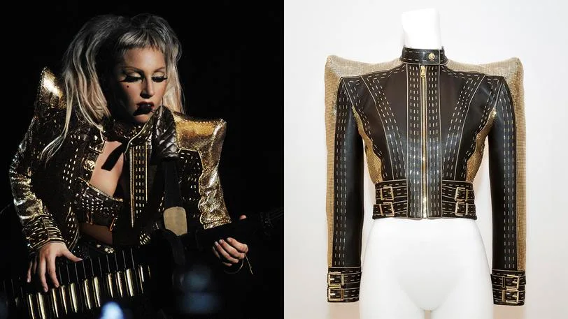 Lady Gaga áo khoác da