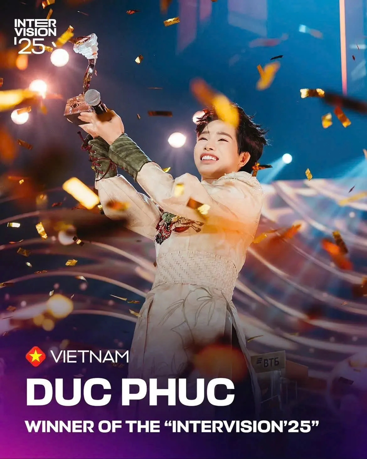 Thị trường âm nhạc Việt Nam nổi bật với các thành tích như: Chiến thắng lịch sử của Đức Phúc tại Intervision 2025.
