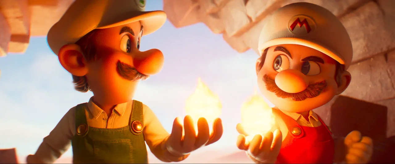 Tạo hình mới của anh em Mario - Luigi trong phim Super Mario Thiên Hà.