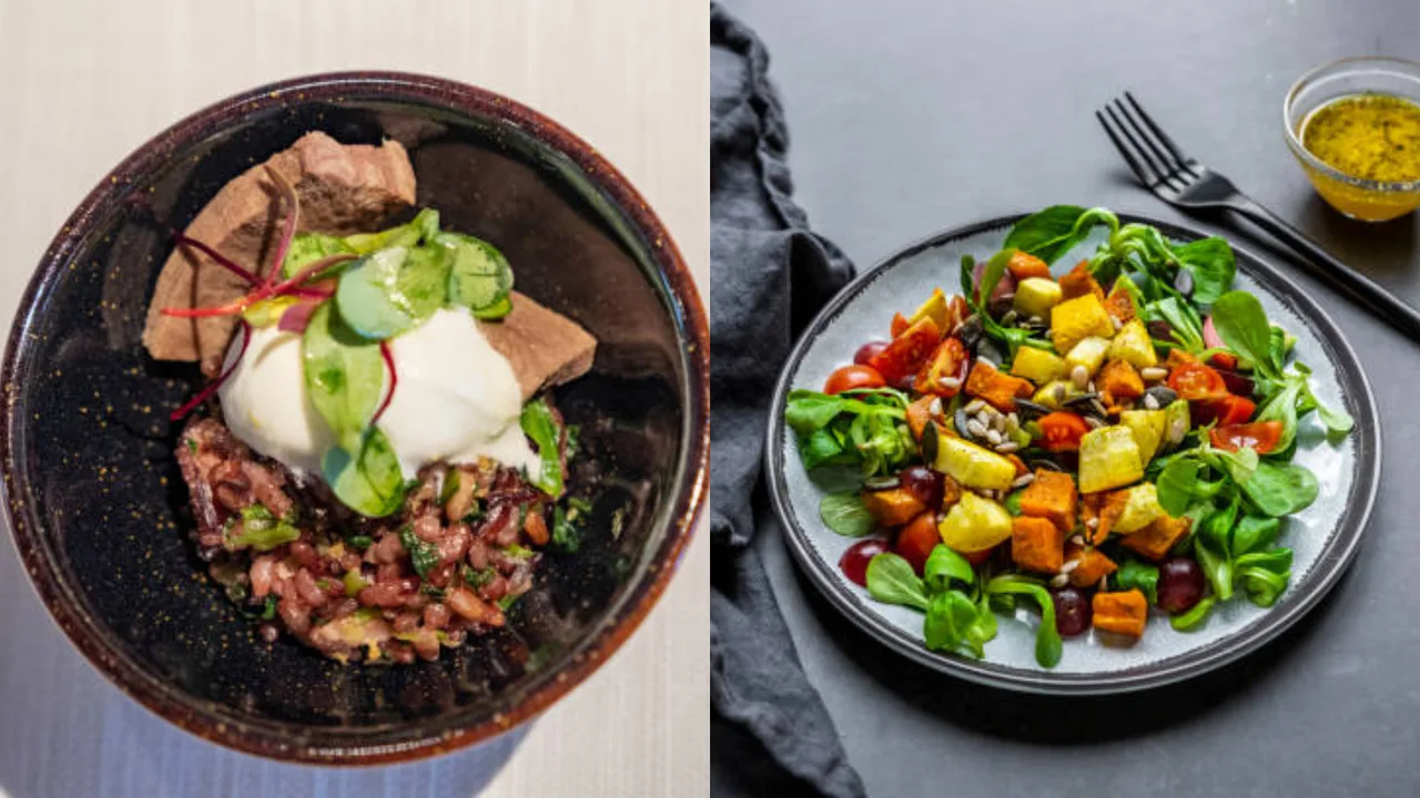 Bữa trưa Suzy ăn ½ bát cơm gạo lứt và salad