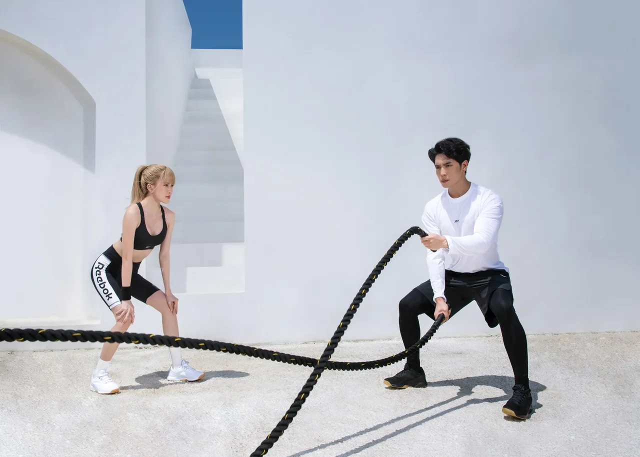 Thieu Bao Tram & Huy Tran gym outfit Thieu Bao Tram & Huy Tran gym outfit