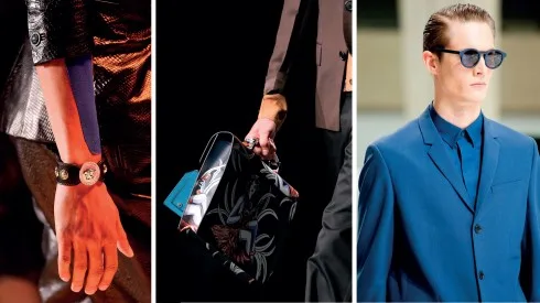Từ trái qua: Versace, Prada, Dior Homme