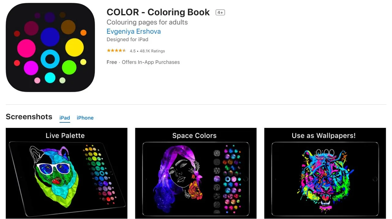 ứng dụng tô màu color coloring book