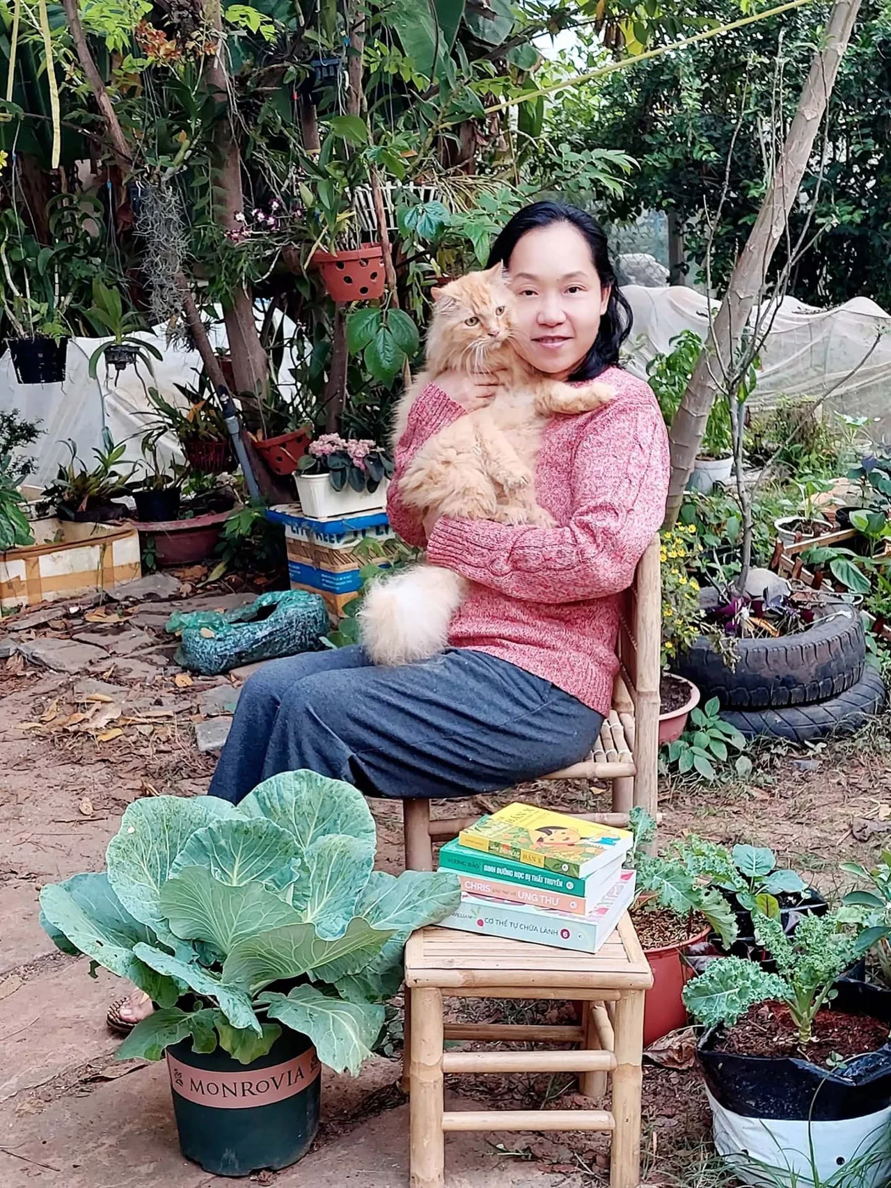 bán nông Uyên Dương và bé mèo bán nông Uyên Dương và bé mèo