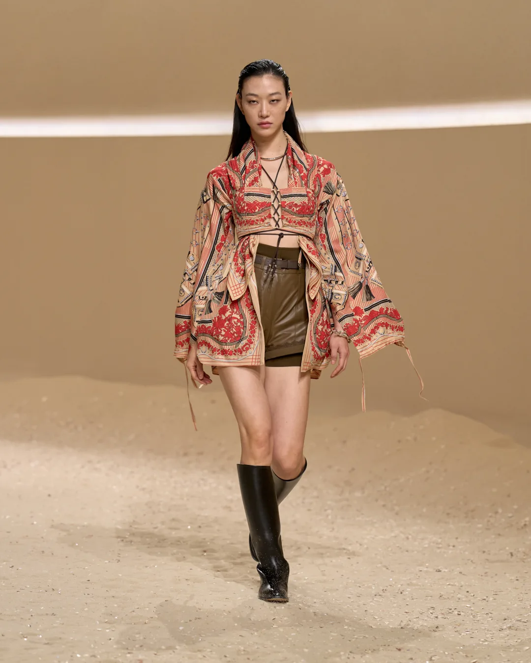 Hermès áo khoác hoạ tiết