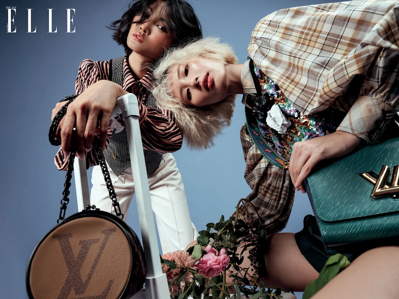 bộ ảnh trang phục phù hợp mùa Hè bộ ảnh thời trang Hè trang phục họa tiết Louis Vuitton