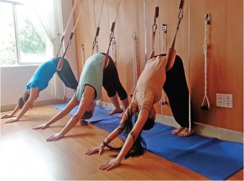 Lớp yoga hot còn giúp bạn giải tỏa những cơn đau như nhức nửa đầu, đau lưng, cổ và tăng cường sinh lực cho hệ thần kinh. trung tam universal yoga