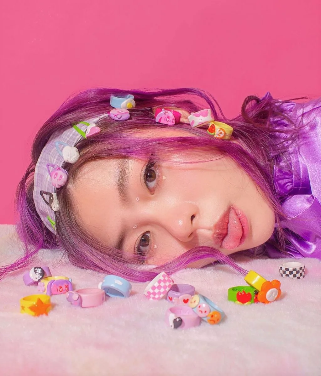 nhẫn nhựa bubble màu sắc sặc sỡ