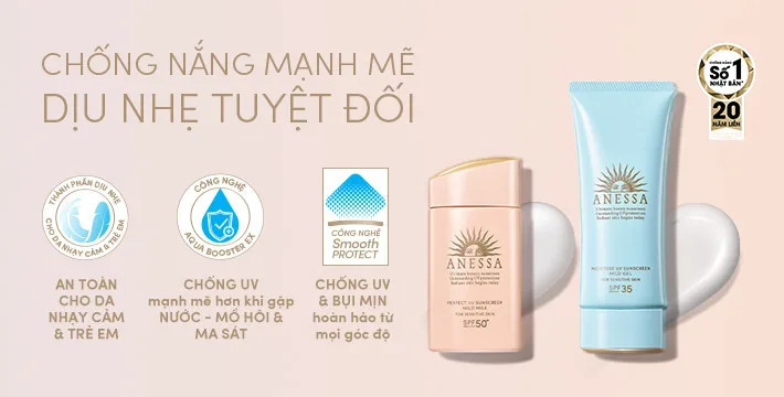kem chống nắng; anessa; da nhạy cảm; da dầu mụn; da maskne; da treament kem chống nắng; anessa; da nhạy cảm; da dầu mụn; da maskne; da treament
