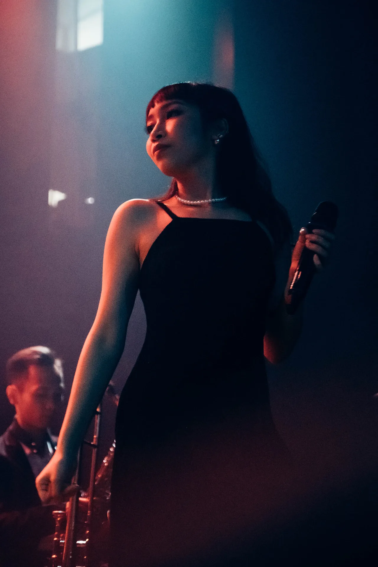 mỹ anh đầm đen