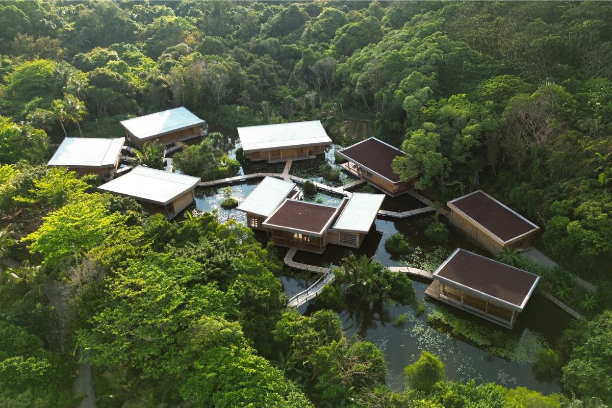 Toàn cảnh khu nhà tại khu nghỉ dưỡng Six Senses Côn Đảo
