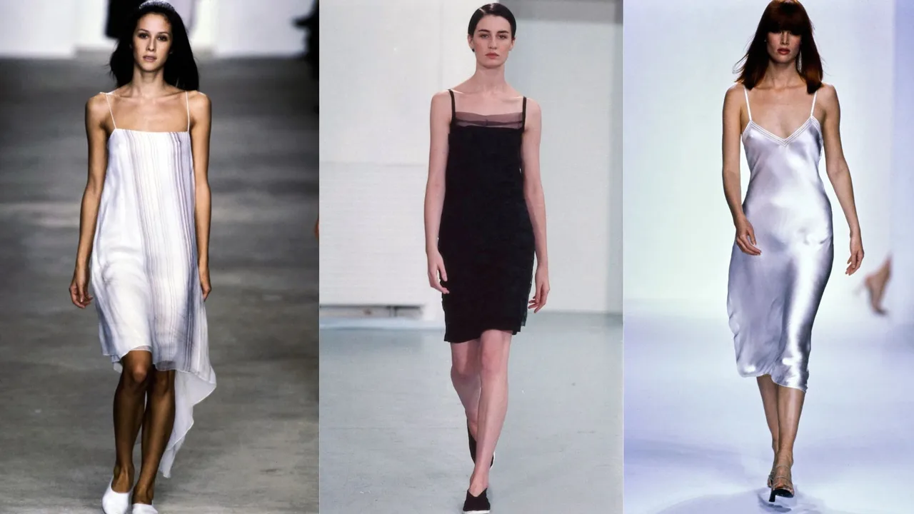 Thiết kế slip dress của Calvin Klein